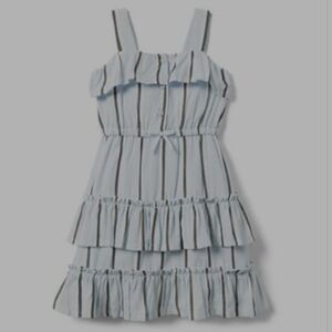 Janie and Jack Blue Ruffled Dress